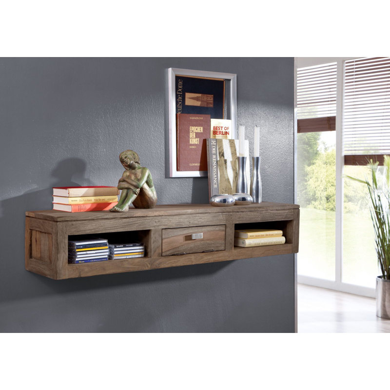 Nature Rosewood Solid Wood Floating Shelf
