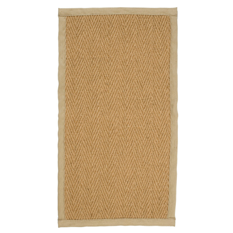 Lacefield Chevron Jute / Sisal Area Rug, Rectangle 135 x 200cm