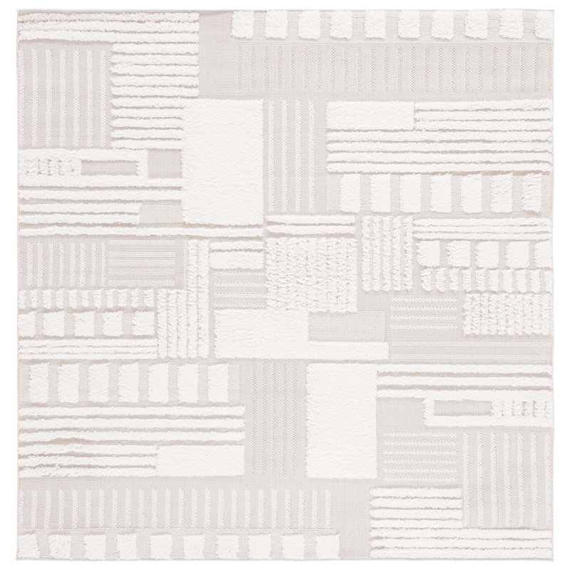Tapis beige / ivoire Trends 126, Carré 6 pi 7 po