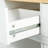 5-Wheeled Kitchen Cart With Adjustable Storage And Mobility White Island Large Space, 5 Rolling Wheels & Drop Table-2013500070