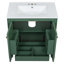 Meuble-lavabo de 30 po avec lavabo, deux portes avec tablette, charnières de porte à fermeture en douceur, style-200613325