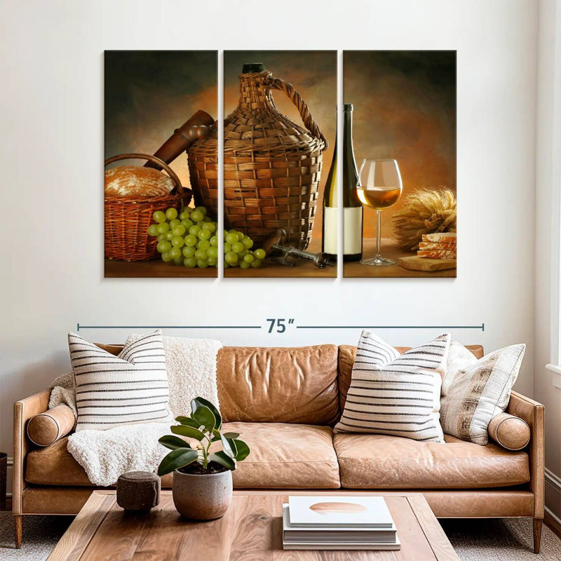 Yarlin Feast With Wine, 24" H x 38" W