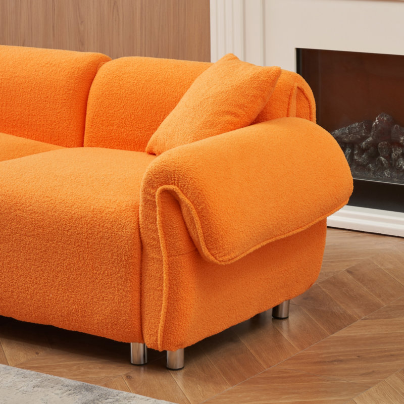 Canapé 3 places Teddy, Teddy orange