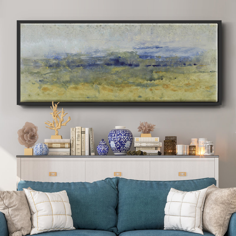 Open Terrain II- Framed Canvas