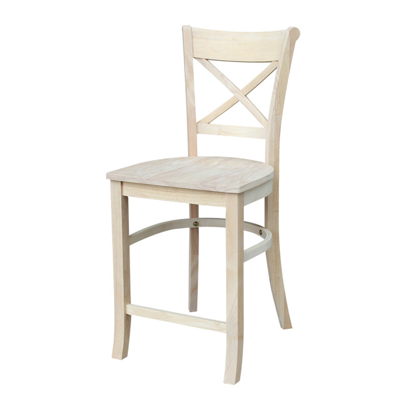 Guzik Solid Wood Counter Stool, Counter Stool (24" Seat Height)