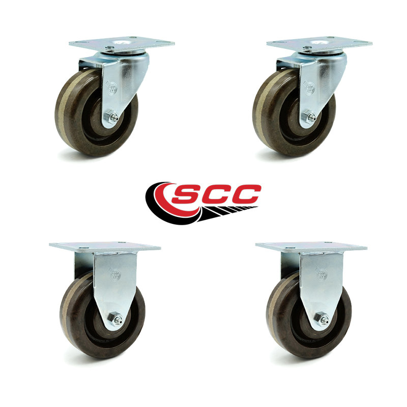 4-Piece High Temp Phenolic Caster Set