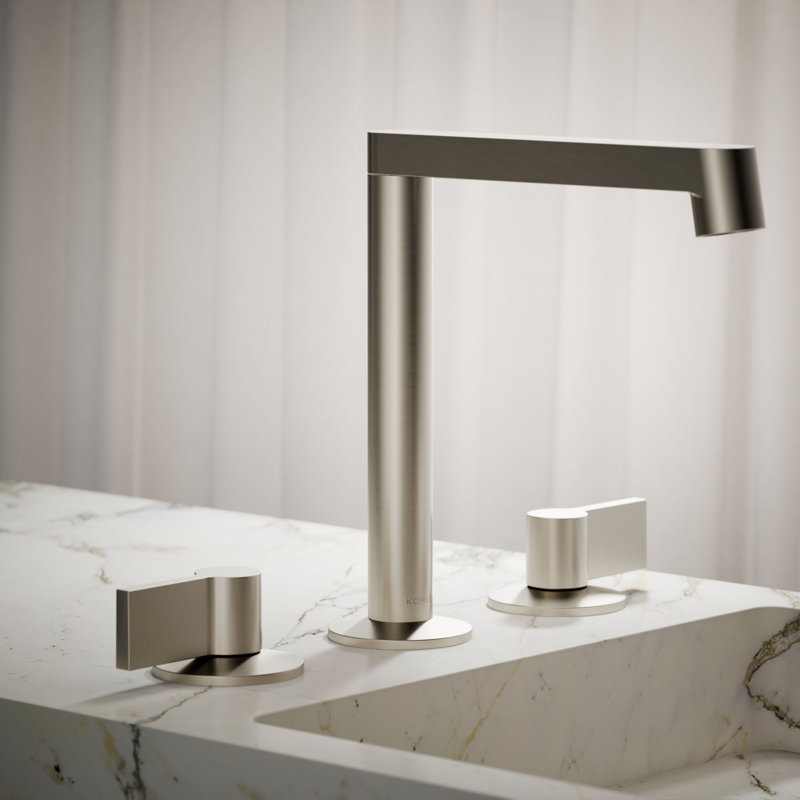 Components™ Bathroom Sink Spout with Row Design, Vibrant Brushed Nickel
