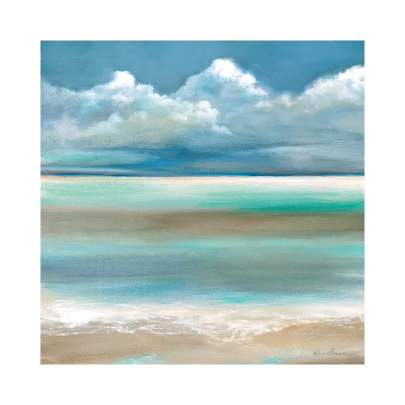 Tranquility by the Sea I par Ruane Manning - reproduction d'art, H 18 po x l 18 po x 1,5 po, Toile tendue, Aucun mat