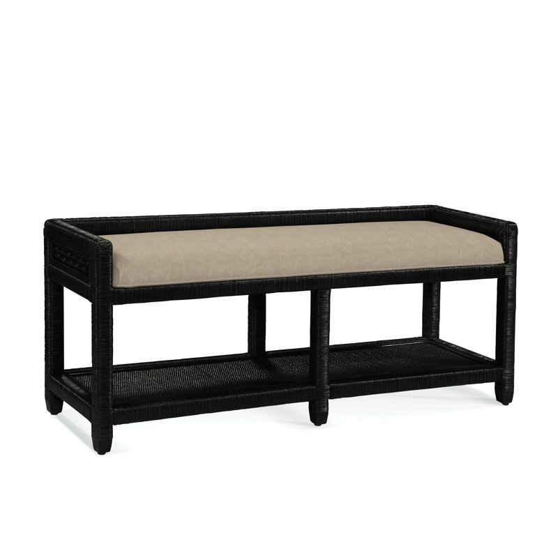 Banc de rangement Silvio Glinda, Avoine Crypton Performance; 0822-74, Noir