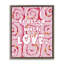 Cadre flottant rose givré avec amour, design par Ziwei Li-767986323-767986324