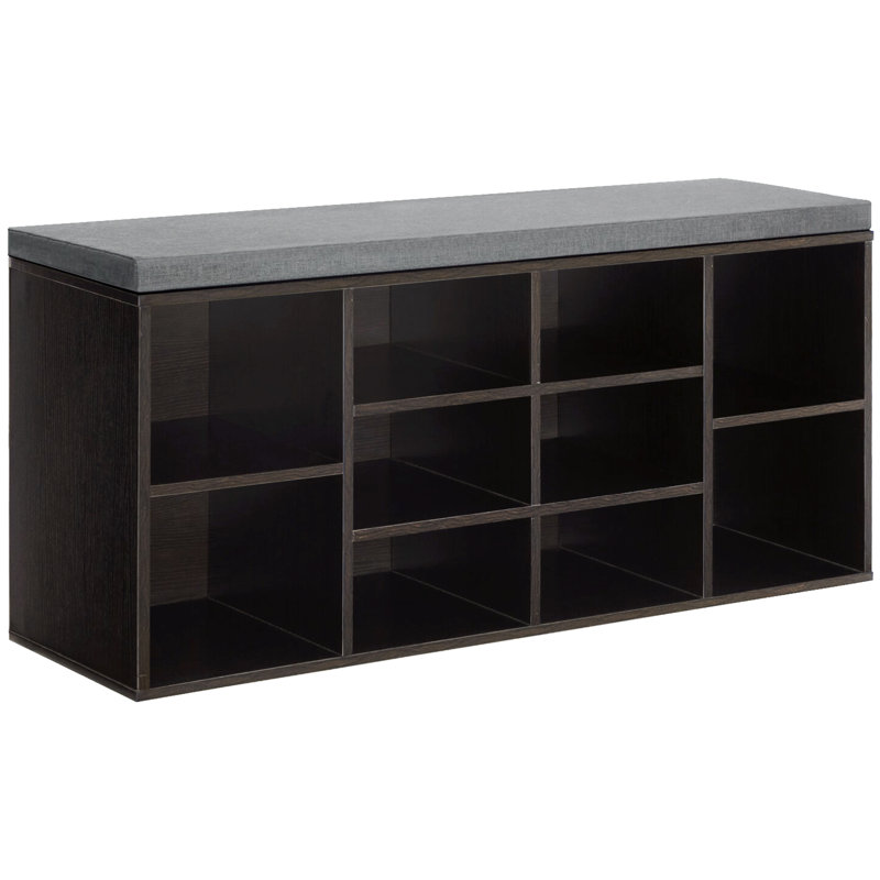 10 paires de bancs de rangement pour chaussures empilables, organisateur de porte-chaussures d'entrée avec banc de rangement pour couloir, chambre à coucher, garde-robe et vestibule