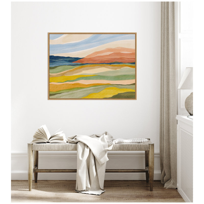«Vibrant Rhythm» par Nikita Jariwala, reproduction d'art sur toile encadrée