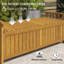 Banc d'extérieur en bois avec boîte de rangement, boîte de rangement 40 gallons, brun