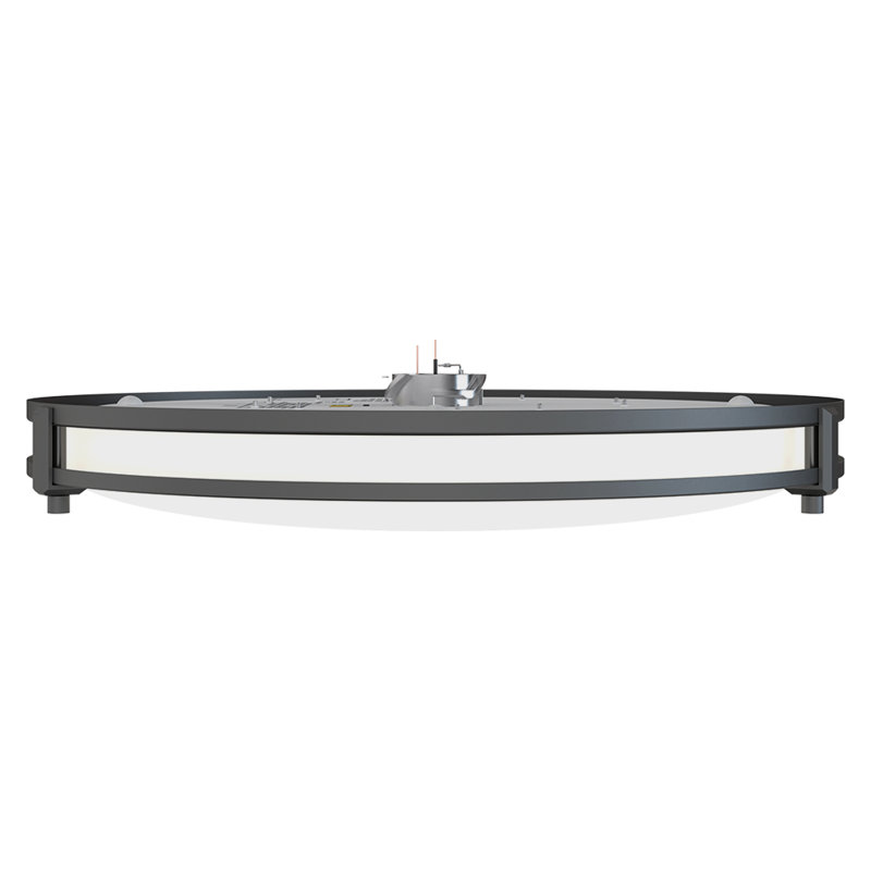Dreden Acrylic LED Flush Mount, Black
