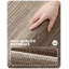 Tapis rectangulaire brun clair en laine / polyester tissé à la machine Ariely-412992488