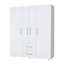 Armoire blanche 2 portes tout-en-un