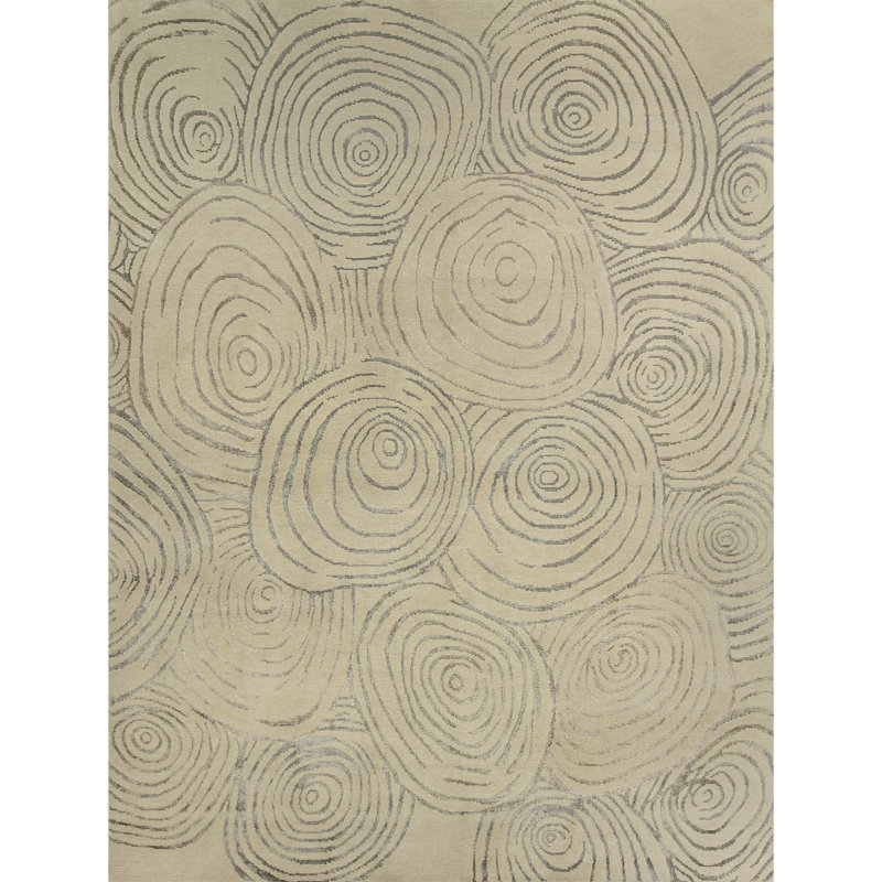 Hand Knotted Indoor Rug, Rectangle 6' x 9'