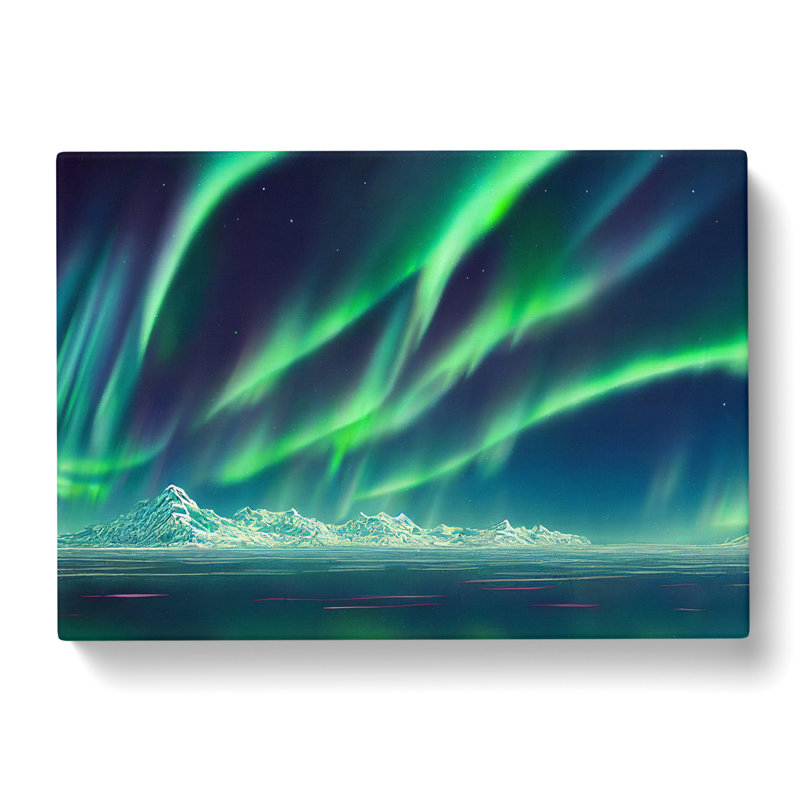 The Miraculous Aurora Borealis - Wrapped Canvas, 40cm H x 60cm W x 3cm D