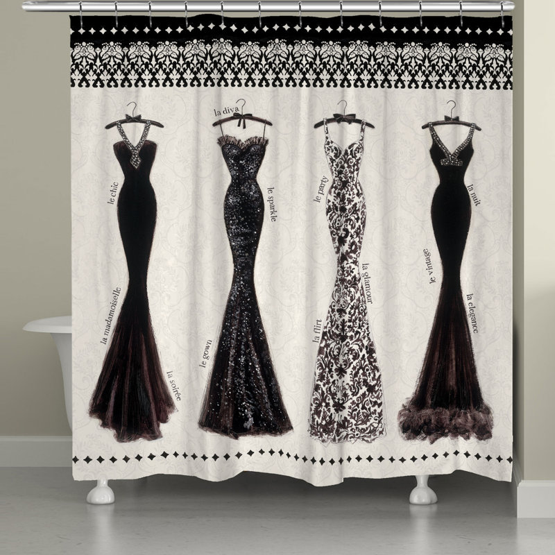 Melandra Shower Curtain, 71" H x 74" W
