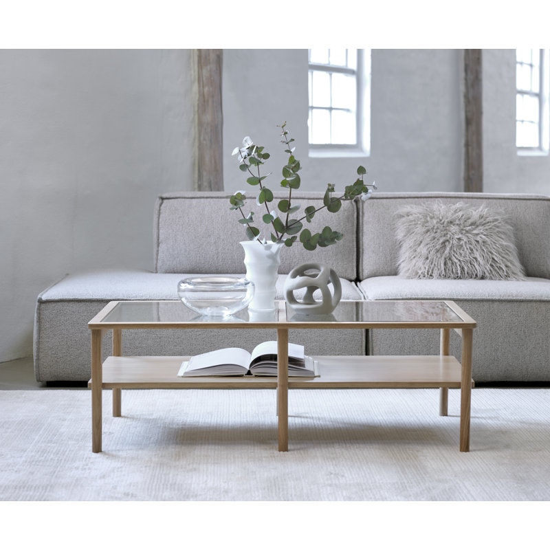 Sadia Four Leg Coffee Table with Storage