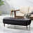 Fire Pit 50,000Btu - Dark Gray Iron Rectangular Outdoor Ambiance Enhancer Fireplace For Heat