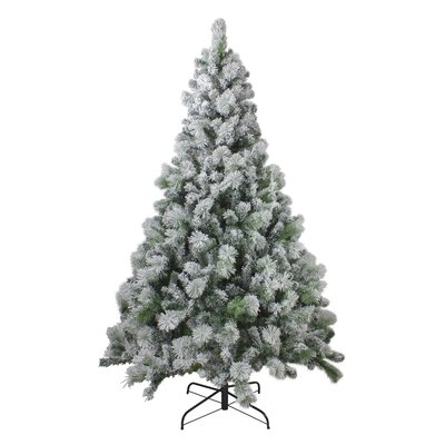 6.5' Flocked Somerset Spruce Artificial Christmas Tree - Unlit -  Northlight Seasonal, NORTHLIGHT HB27110