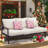 Nakishia 3-Person Steel Patio Sofa