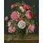 «Roses in a Glass Vase» par Jacob Van Hulsdonck - Art mural sur toile tendue avec châssis-535199092