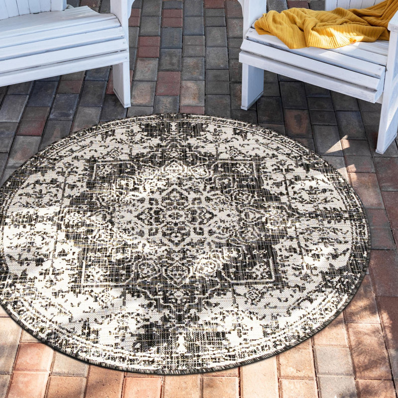 Amada Dubai Indoor/Outdoor Rug, Round 6'7"