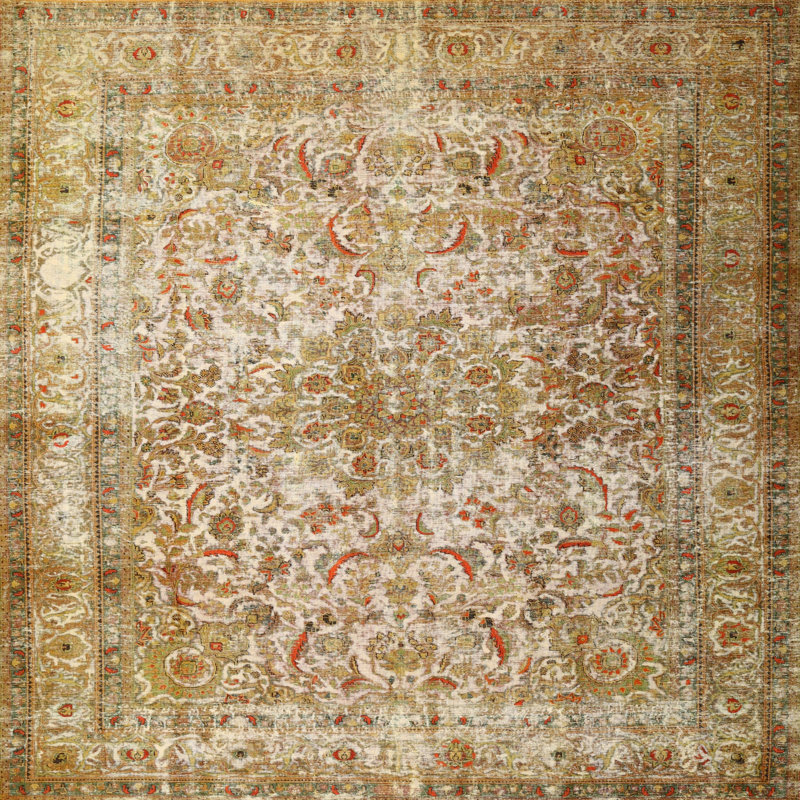Yazmin Oriental Indoor Rug, Square 3'
