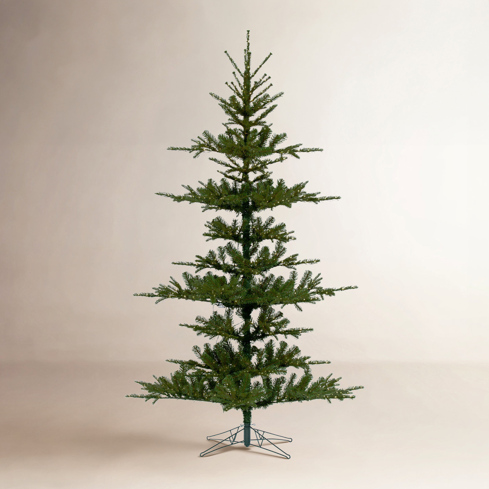 7.5' Lighted Artificial Pine Christmas Tree