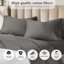 Ensemble de draps en coton uni 700 fils Pavo-116140626-114252210-114252207