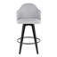 Tabouret de comptoir à hauteur fixe 26 "avec repose-pieds rond Capuano - ensemble de 2-1423171589