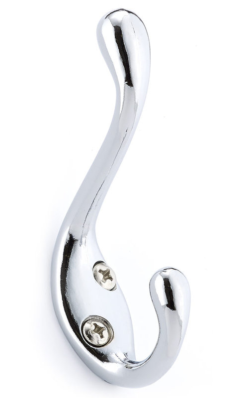 Utility Metal Wall Hook, Chrome