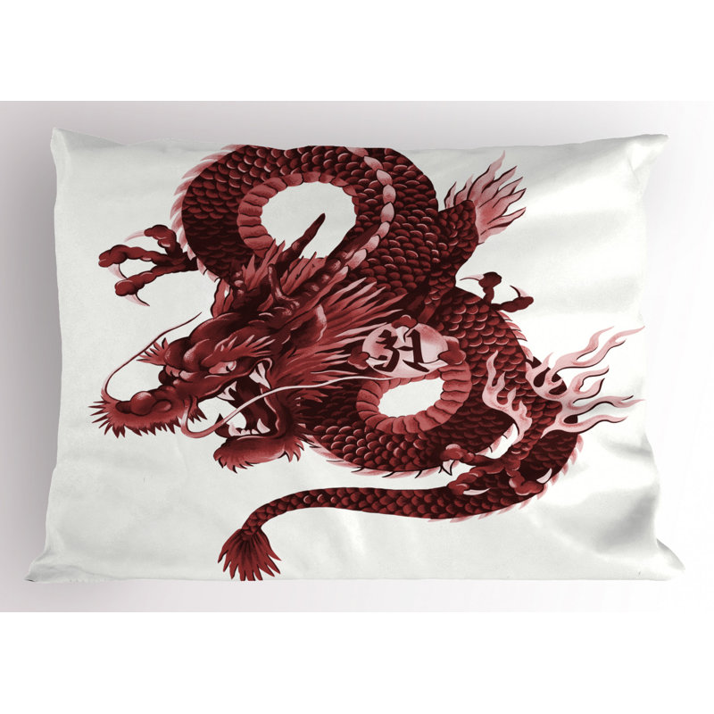 Dragon Polyester Sham Set, Twin
