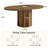 55-Inch Oval Dining Table with Wave-Shaped Base