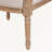 Forte Traditional French Accent Chair in Wood & Light Beige, 33.16'' H X 25.13'' W X 21.72'' D