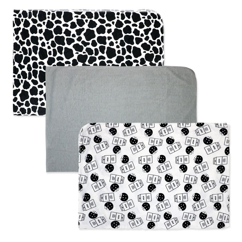 Couvertures pour bébé 3 pièces Baby and Baby, Noir