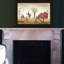 Art mural encadré noir séduisant - multicolore, bois et papier, 27 x 1 x 19 po, 6 lb, pour la décoration de la maison