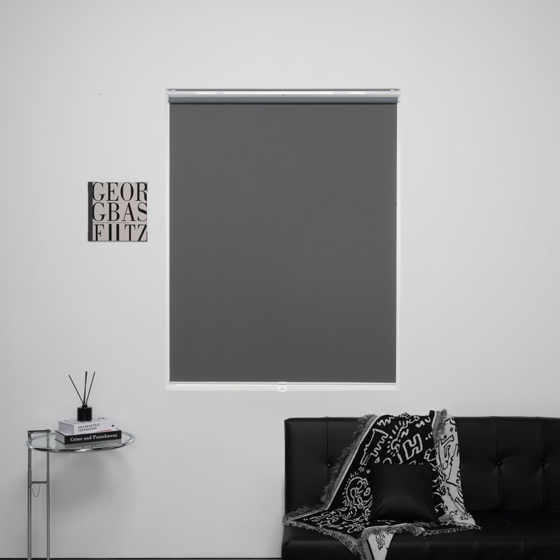 Rideau roulant occultant, Gris, L 35 po x L 72 po