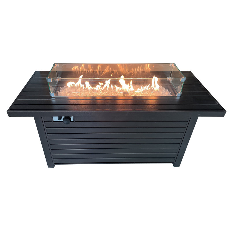 Rectangle Steel Propane Smokeless Fire Pit