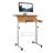 Pelaga Sit-Stand Cart Mobile Height Adjustable Standing Desk-121597591