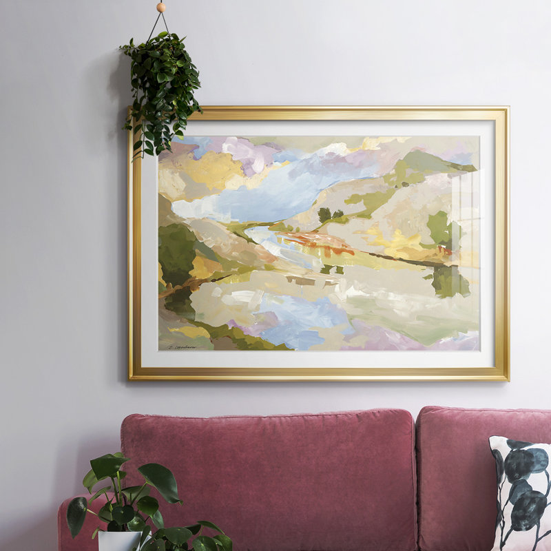 Uplands II, reproduction d'art encadrée, Or, H 15 po x l 21 po x P 1,5 po