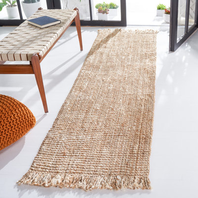 Rhiann Handwoven Jute Brown/Ivory Area Rug