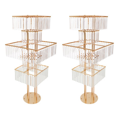 2Pcs 5-Tier Wedding Flower Stand Centerpieces