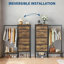 Armoire 4 tiroirs en tissu avec tringle-37217551