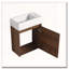 Meuble-lavabo flottant avec base simple pré-assemblée
