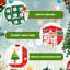 Christmas Party Supplies, 38pcs Christmas Bingo Game Set