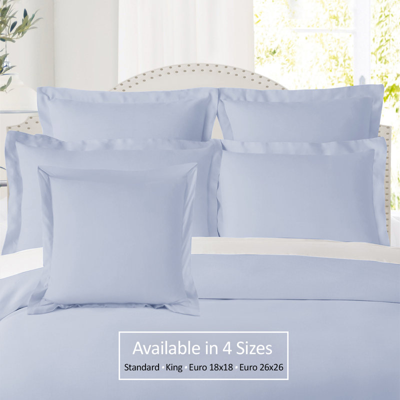 Taie décorative 100% polyester , Bleu givré, 20 po x 36 po