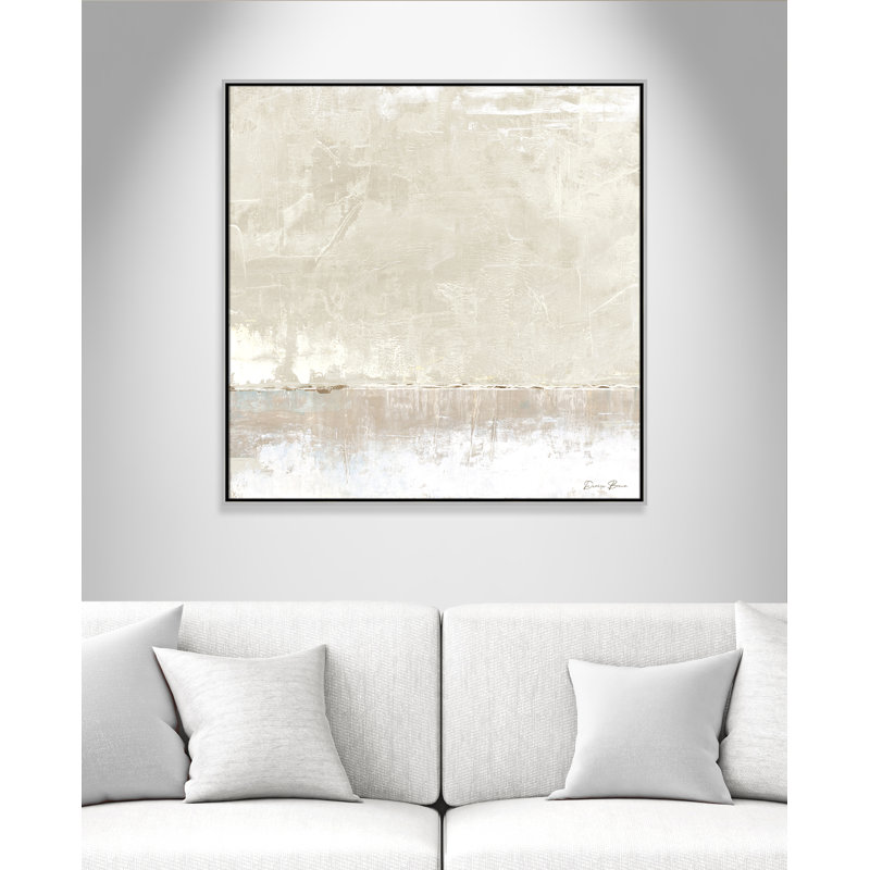 Delevan Better Days - Floater Frame Print on Canvas, 37.5" H x 37.5" W, Silver
